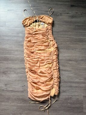 Oh Polly Ruched Midi Dress